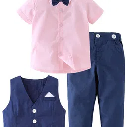 StyleCast Boys Pink V-Neck Single Breasted 3 Piece Suit-image-22