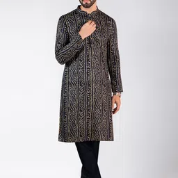 KISAH Bandhani Printed Straight Kurta With Trousers-image-102