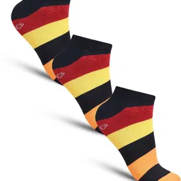 Dollar Socks Men Pack Of 3 Patterned Cotton Shoe Liners Socks-7