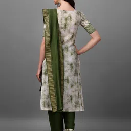 HETVI CREATION Printed Regular Kurta with Trousers & Dupatta image 5