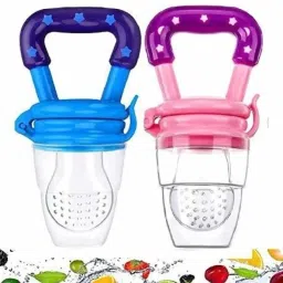 Fruit and Juice Feeder with Cover for 3-12 Months BPA Free Silicone Food Feeder Rattle-26