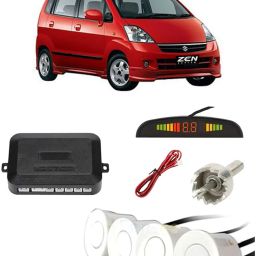 PKNA0356 White Car Reverse Parking Sensor with LED Display 4 Sensor PKNA0356 Parking Sensor-image-6