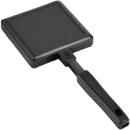 Non-Stick Square Sandwich Maker Pan – Double-Sided Flip Grill with Handle Toast-image-47