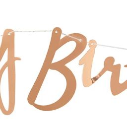 Rose Gold Happy Birthday Banner/Birthday Banner/50th Birthday Decoration Banner Banner (Pack of 1) Banner-24