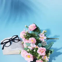 BS AMOR Set Of 2 Artificial Rose Flowers Bunch-8