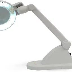 saikrupa Plastic 268 Led Magnifying Lamp, Magnifier Table Top,White Study Lamp image 3