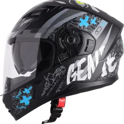 SBA-21 Genie ISI Certified Full Face Graphic Helmet for Men and Women Motorbike Helmet-image-59