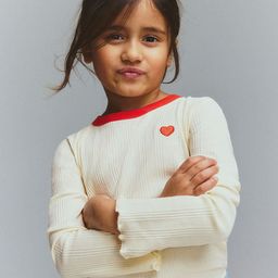H&M Embroidery-Detail Jersey Top-image-66