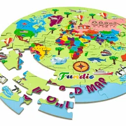 ets JIGSAW PUZZLE India and World Map 2 in One I 2 JIGSAW PUZZLE image 5