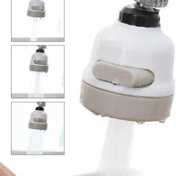 jiyan enterprise 360 Degree Rotating Water-Saving Sprinkler, Faucet Aerator, 3-Gear Adjustable Head Nozzle Splash-Proof Filter Extender Sprayer for Kitchen, Bathroom Fixed Mount image 2