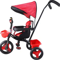 Tricycle for Kids with Sunroof Protection CANOPY for age 1.5 -5 years R Rideons & Wagons Non Battery Operated Ride On-11
