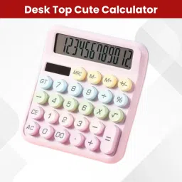 Desktop Calculator, 12-Digit Large LCD and Large Buttons for Office, Homes Q43 Basic Calculator-image-46