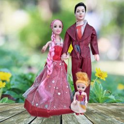 Couple Doll with Family for Baby Girl/Kids-40