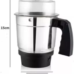 owo kitchen Set of 2 Stainless Steel Mixer Grinder Jar Mixer Juicer Jar image 2