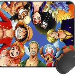 Kirmada Gaming Mouse Pad - Luffy And Team (One Piece) Smooth Surface Non Slip Base Mousepad-image-30