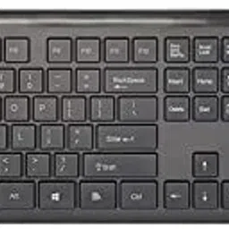 fronix Wireless Keyboard and Mouse Combo Slim, Flat & Quiet Ergonomic Full Size 104 Keys Keyboard & Small Portable 1000 Dpi Mouse for Windows PC Combo Set-17