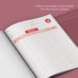 target publications Small Notebooks Double Line (172 Ruled Pages) | Soft Brown Cover | 18 cm x 24 cm Approx | Writing Books with Page Numbers | Pack of 6 Books | GSM 58 Regular Notebook Ruled Pages 1032 Pages image 4