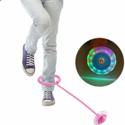 iris Skip Ball, Jump Ropes, Ankle Skip One-Legged Pink Jumping Ring image 2