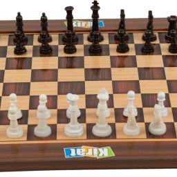 2in1 Wooden Chess & Ludo Game with all accessories Sport & Toys 15*15 inch Educational Board Games-21
