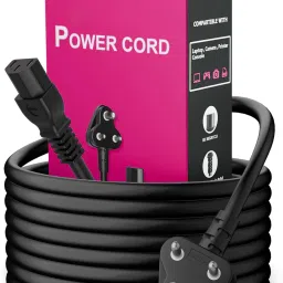HexaGear Power Cord 1.22 A 1.8 m Metal Briaided Heavy 3 Pin AC Power Cord Cable Power Cord 1.8M Replacement Power Cable v1.1.19-image-78