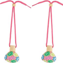 Mahak Charisma Car Air Freshener, Hanging Perfume Bottle Scent Diffuser for Cars, Natural Floral Fragrance Oil - Lasts 65 days, 15ml x 2 bottles, Non Toxic, Non Alcoholic, Long and Short drive, Pleasant scent, Mood Lifter, Freshness, Refreshing, Light, Wet Grass, Woody, Aromatic, Wet Grass, Driver’s Favourite, Made In India Car Freshener Diffuser-image-85