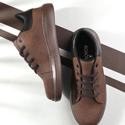 The Roadster Lifestyle Co. Men Brown Lightweight Comfort Insole Basics Sneakers-image-24
