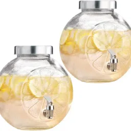 2pc Cold Water Mason Jar Beer Dispenser, Beverage Drink Dispenser, capacity 5 L Bottled Water Dispenser-image-79
