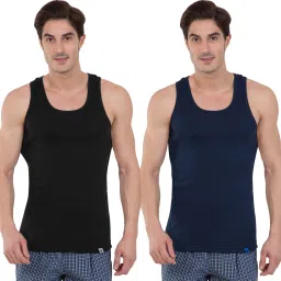 Pack of 2 This model has a height of 6 feet 0 inches and wearing a of size Men Vest-image-83