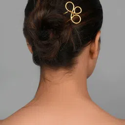Silvermerc Designs Women Gold-Plated Hairstick-image-74