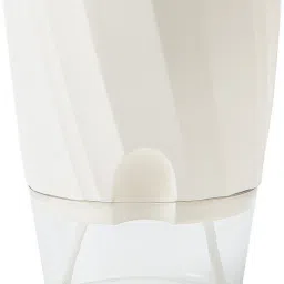 Self Watering Flower Pot with Transparent Double Layer Plastic & Cotton Rope Plant Container Set-image-30