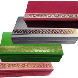 Pack of 100 pcs Flower Designer Money Envelope,Marriage, Shagun Envelope Envelopes Envelopes-22