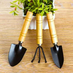 3Pcs Mini Garden Tool Kit Set For Pots With Trowel, Fork & Hand Cultivator Garden Tool Kit-picture-18