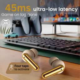 techio Nirvana Ion TWS with Active Noise Cancellation, Gaming Mode, & Type-C Charging Bluetooth Headset image 4