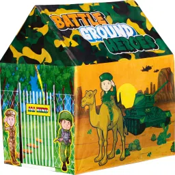 Tent House for Kids Boys Girls Home Pretend Play Big Toy Baby House Hut (Battle Ground Heroes)-image-47