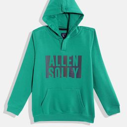 Allen Solly Junior Boys Brand Logo Printed Hooded Sweatshirt-image-58