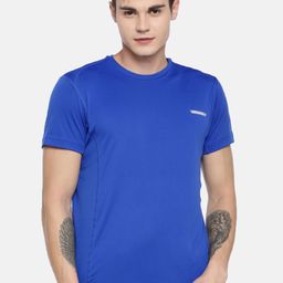 Van Heusen Men Solid Swift Dry Anti Microbial Active T-Shirt-23