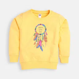Nottie Planet Boys Yellow Printed Sweatshirt-image-95