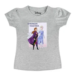 Disney by Wear Your Mind Girls Grey Printed T-shirt-picture-38