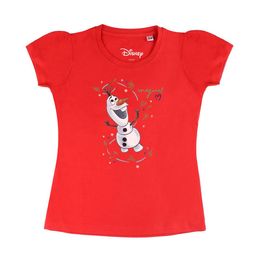 Disney by Wear Your Mind Girls Red Typography Printed T-shirt-image-86