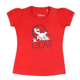 Disney by Wear Your Mind Girls Red Printed Applique T-shirt-image-34