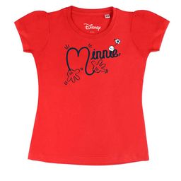Disney by Wear Your Mind Girls Red Typography Printed T-shirt-image-85