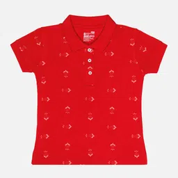 Bodycare Girls Printed Polo Collar T-shirt-picture-0