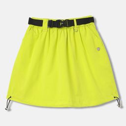 Blue Giraffe Girls A-Line Knee Length Skirt-image-74