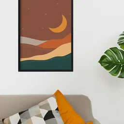 Happening Hippo Brown & Green Painting Wall Art-40