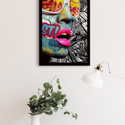 Gallery99 Grey & Pink Abstract Female Painting Wall Art-image-41