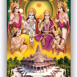 PnF Gold toned & Beige Religious Wall Stickers-image-87