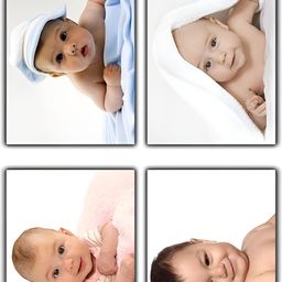 PnF White & Blue 4 Piece Paper Wall Photographs-31