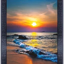 PnF Black & Orange Wooden Wall Painting-image-33