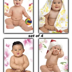 PnF White & Pink 4 Piece Paper Other Wall Photographs-image-79