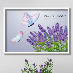 SAF Grey & Lavender Modern Art Painted Framed Wall Art-image-82